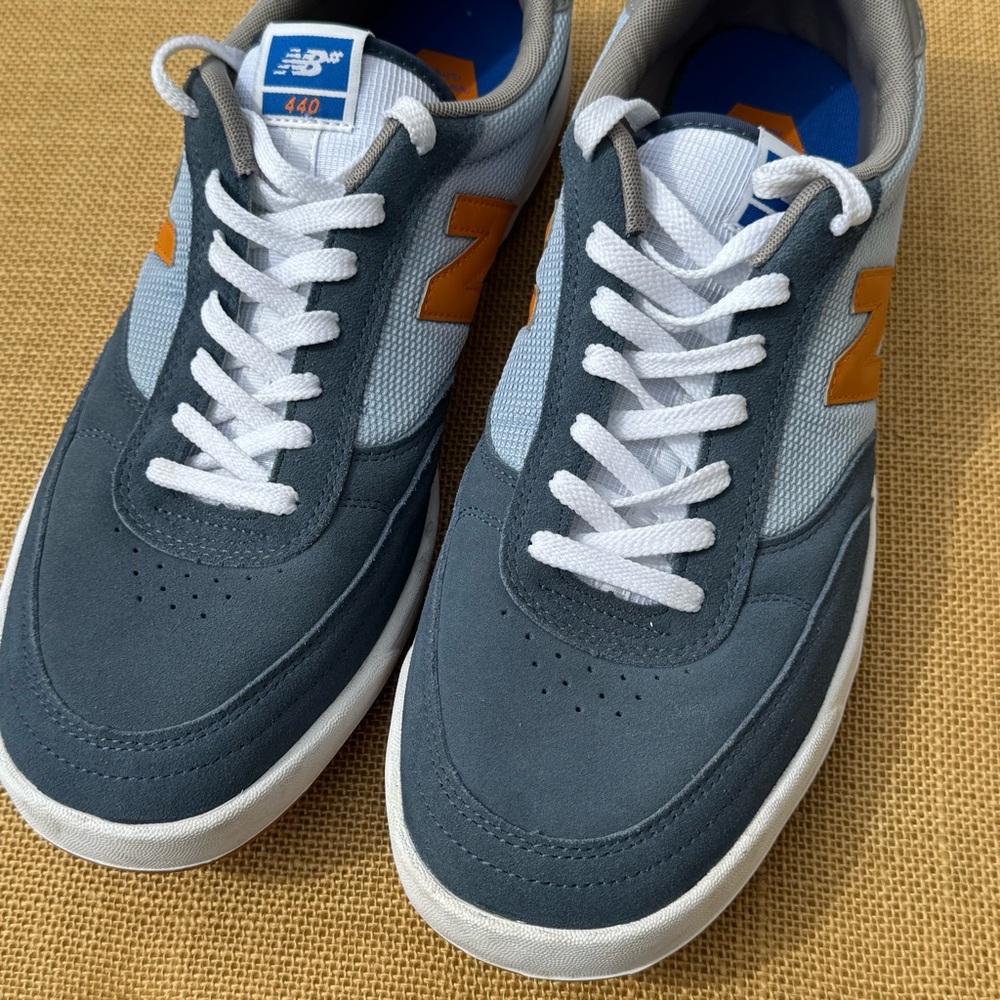 New Balance Numeric 440 Men’s Size 13 Blue Orange Skate Shoes NM440WON Gum Sole - Picture 3 of 11